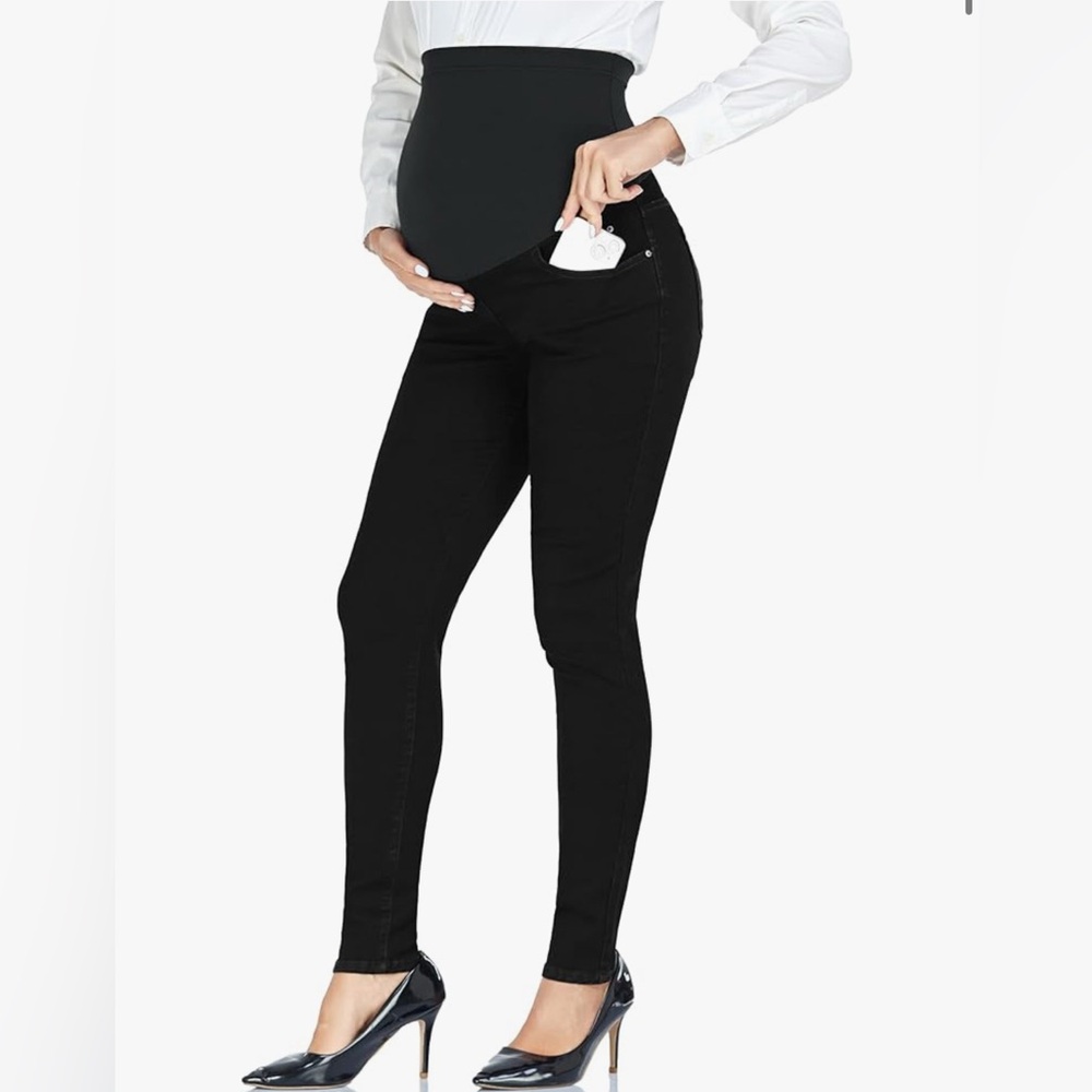Maternity Black Denim Jeans